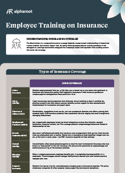 Employee Training on Insurance