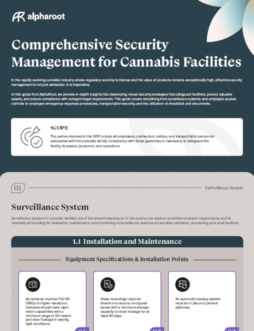 Comprehensive Security Management for Cannabis Facilities